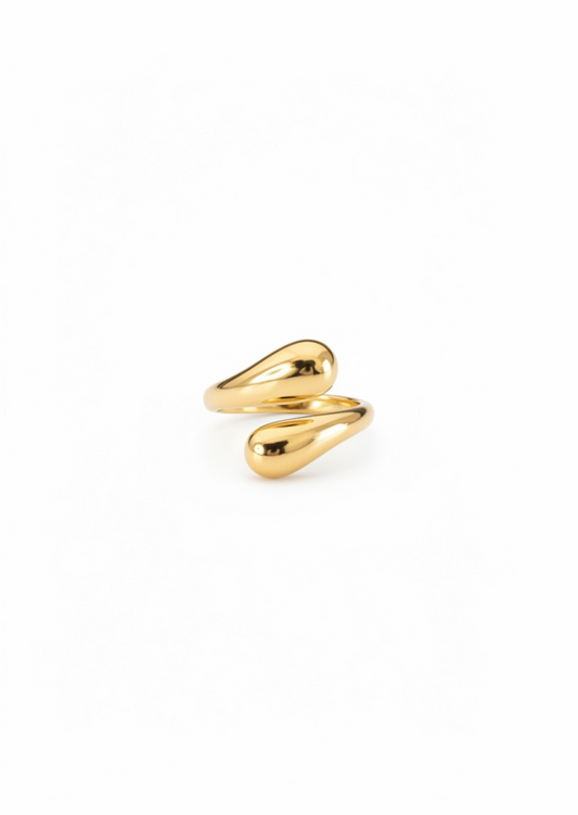 Bague Oria dorée ajustable