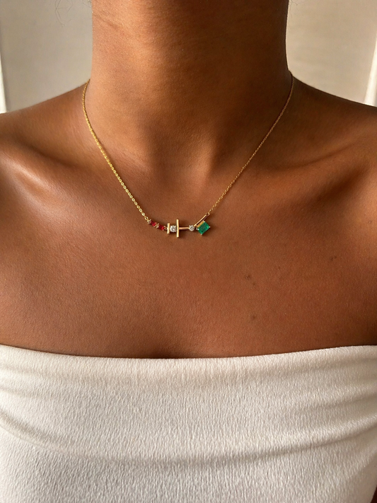 Éclat Riviera – Collier argent 925 plaqué or