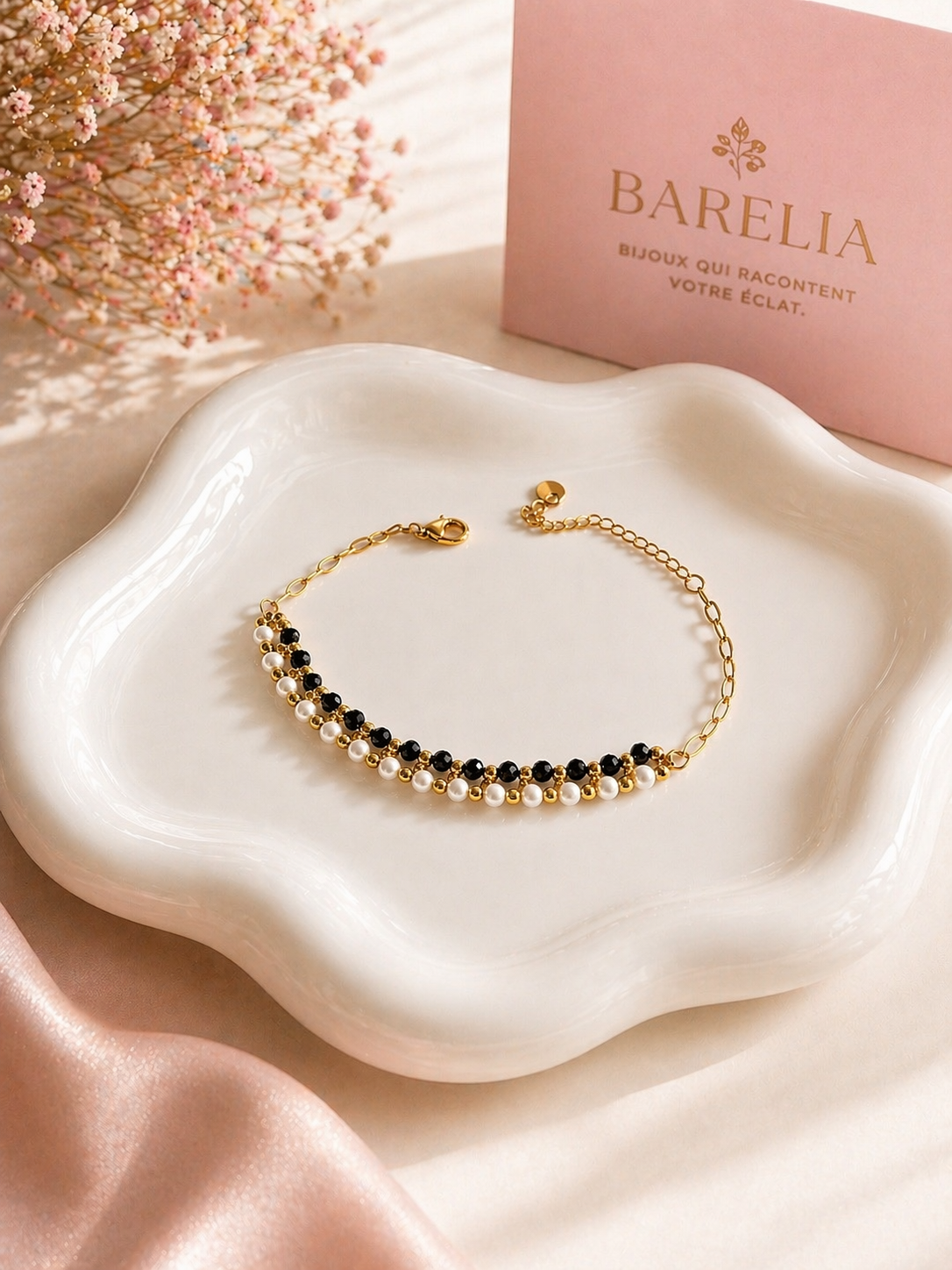 ELINA – Gold Beaded Bracelet