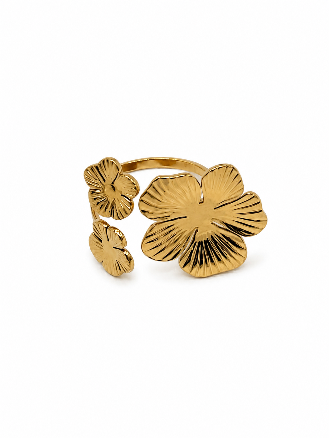 Gold-plated Azélie ring