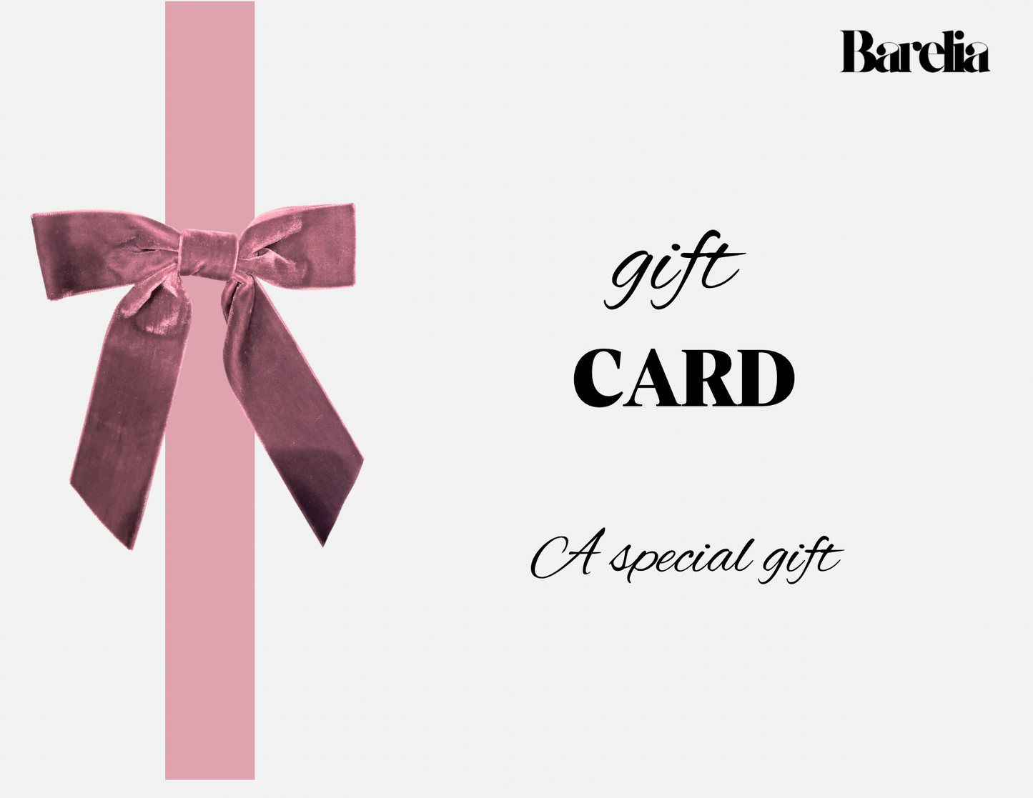Barelia-Geschenkkarte