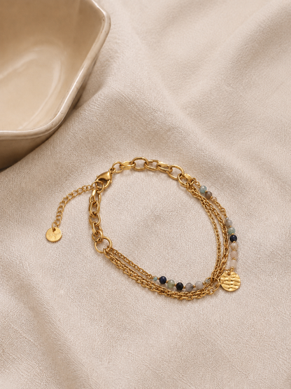 AURA CÉLESTIA – Bracelet multicolore doré