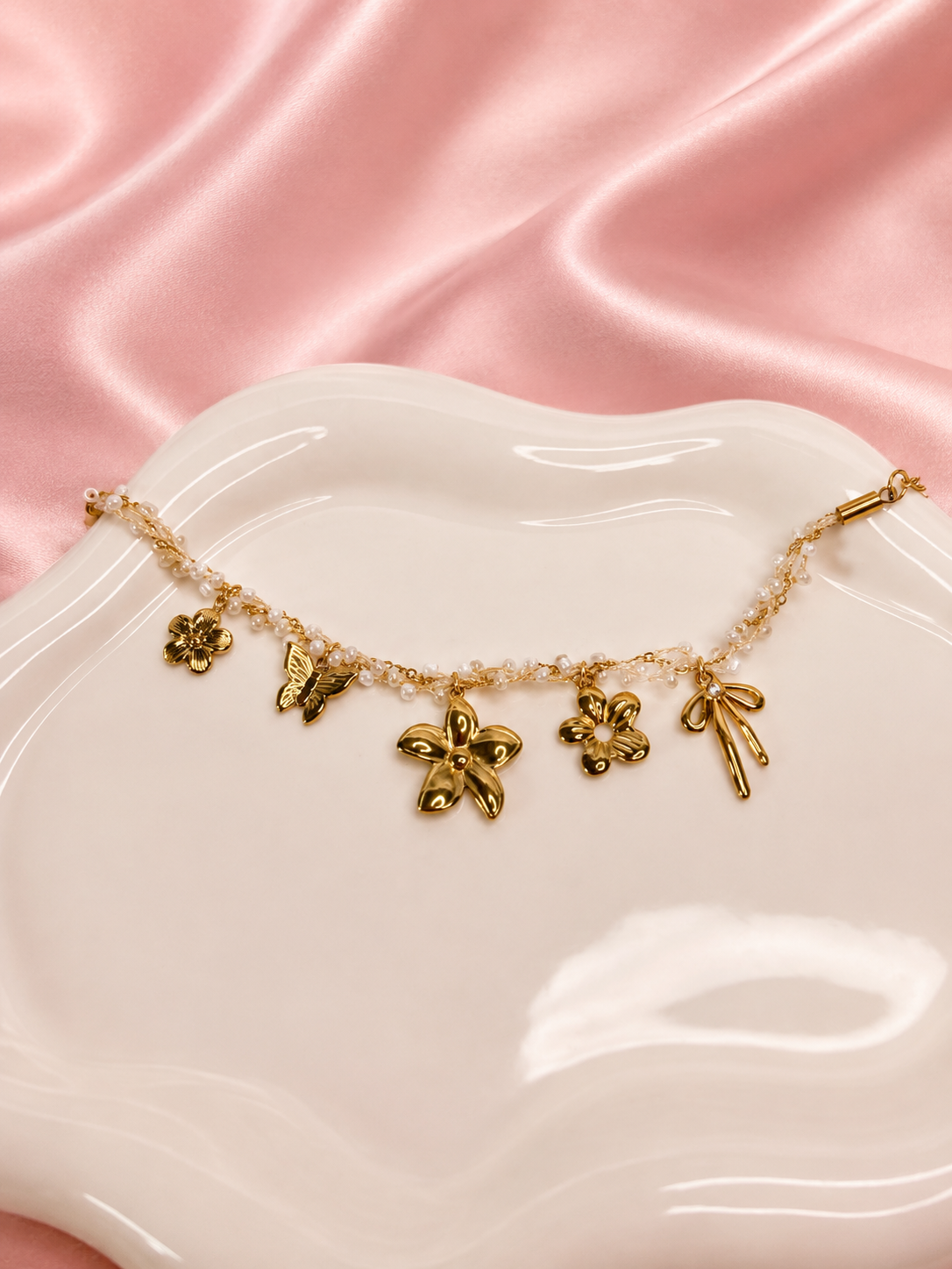 FLORÉA – Bracelet à breloques florales