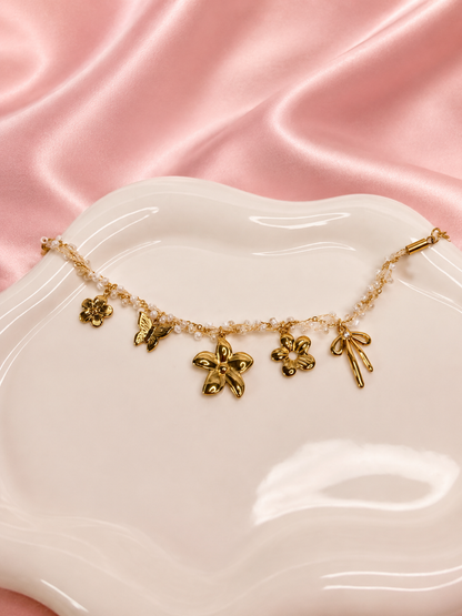FLORÉA – Bracelet à breloques florales