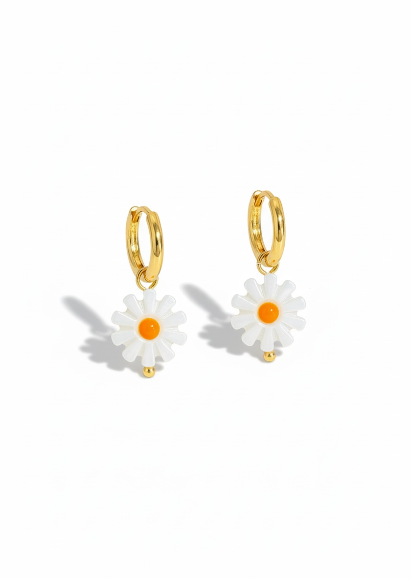 GOLD FLOWER – Gold flower earrings