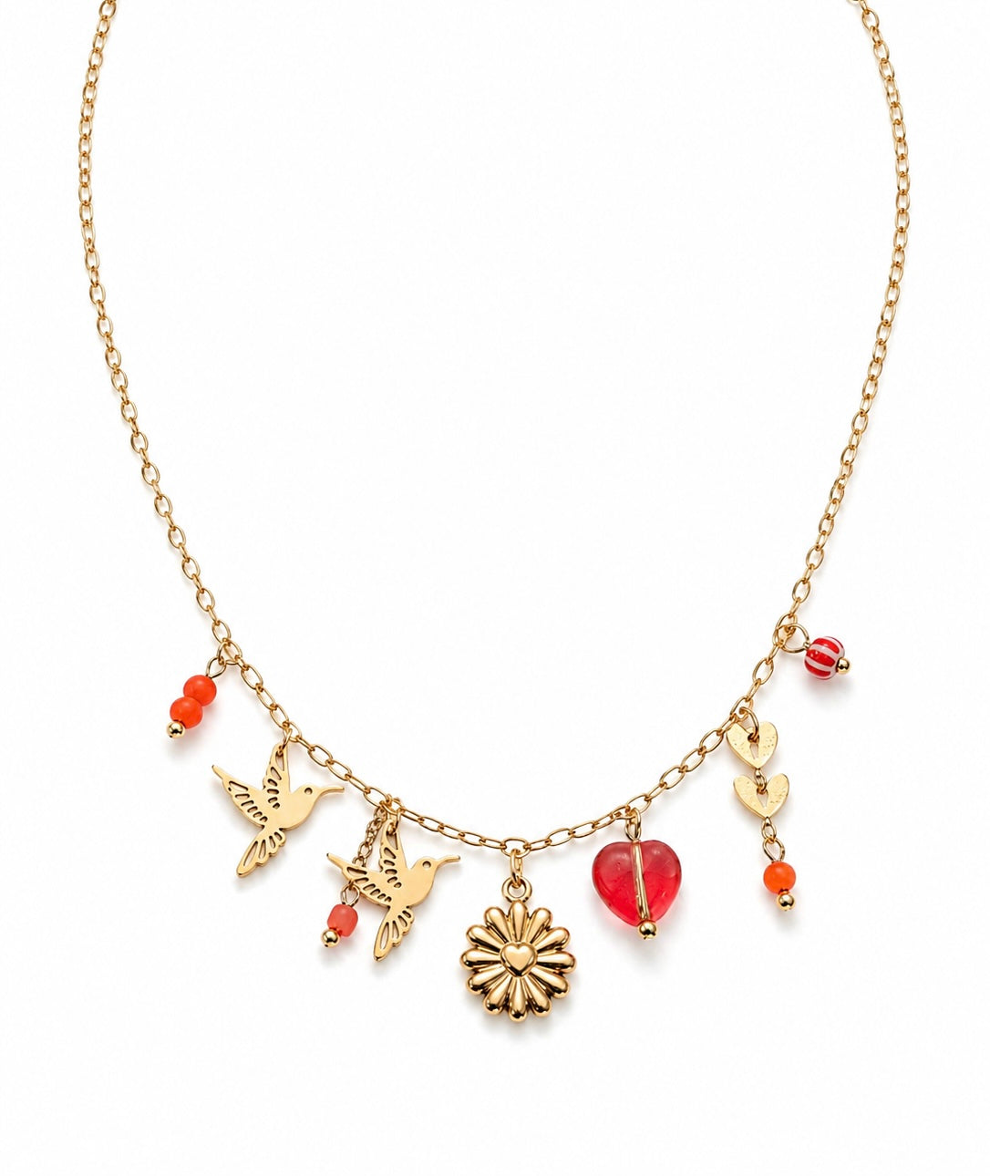 SOLÉA DORÉE – Gilded charm necklace