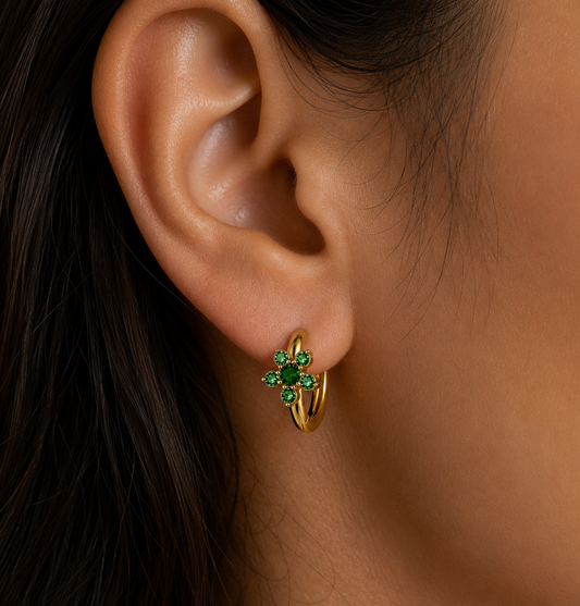 Boucles Lyséa – Créoles fleuries