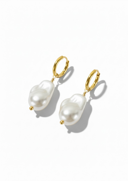 PERLA DOUCEUR DORÉE – Boucles perles dorées