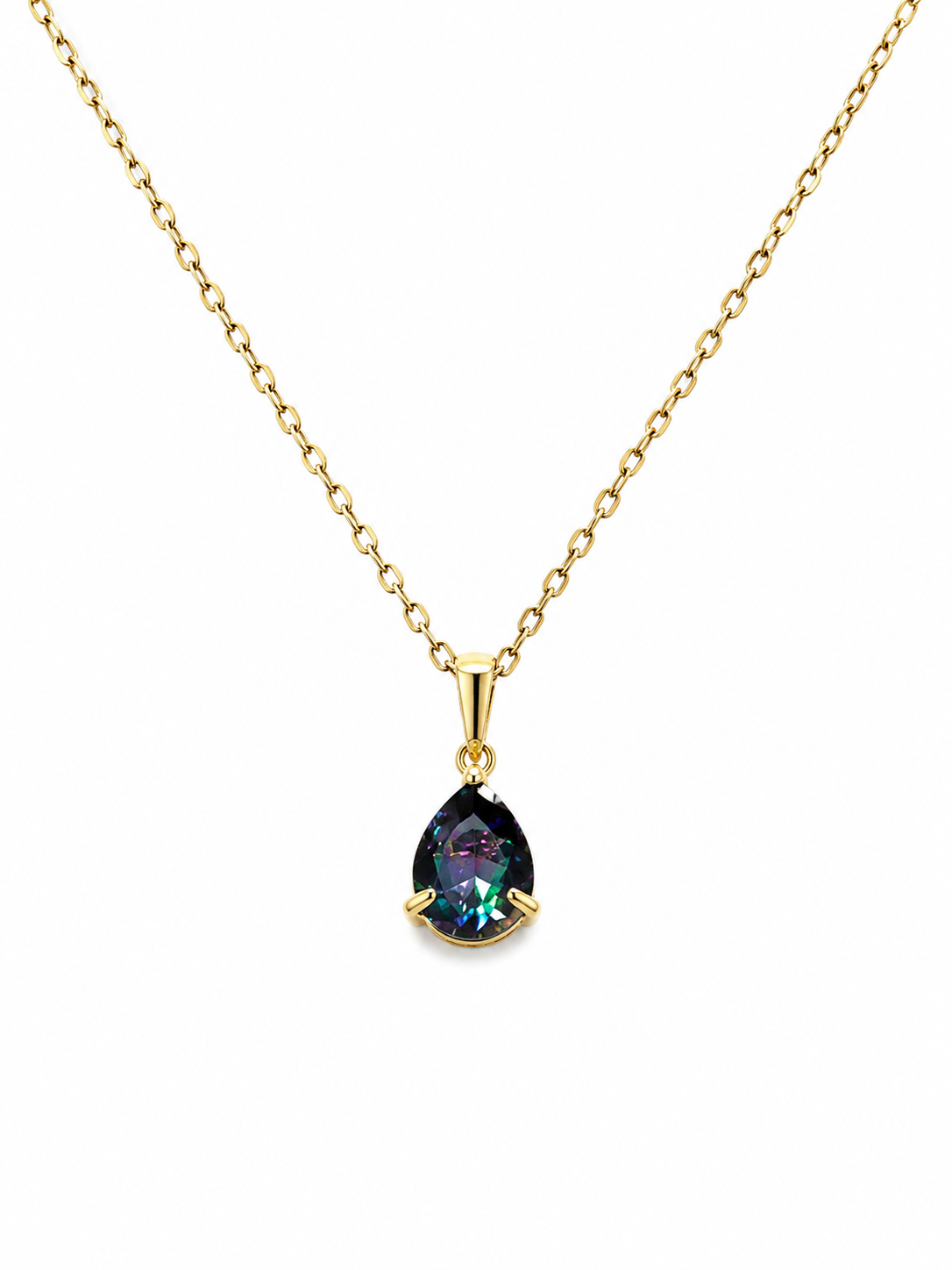 Isalys – Collier goutte irisée