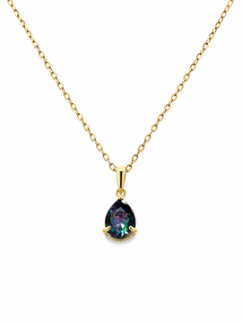 Isalys – Collier goutte irisée