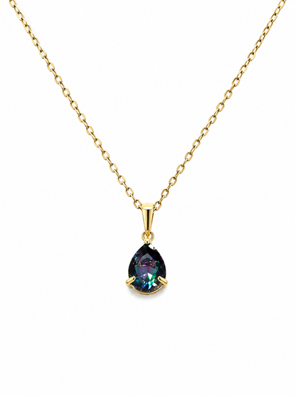 Isalys – Collier goutte irisée