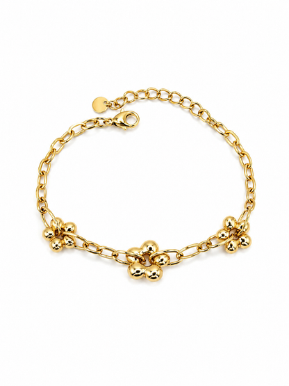 Floria – Elegantes Armband mit goldenen Blüten