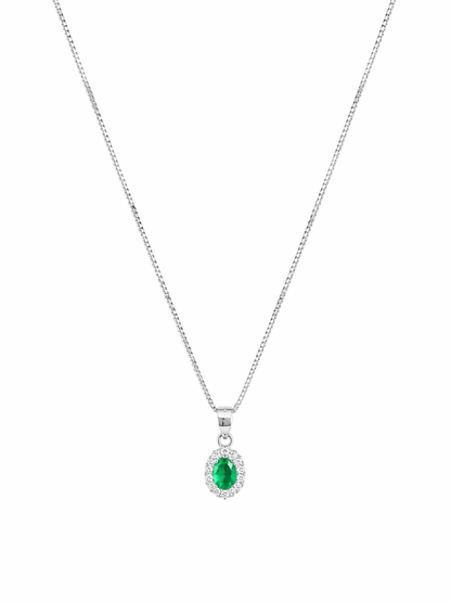 SMARAGDSCHIMMER – Schmuckset aus 925er Silber