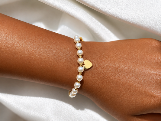 Bracelet Amour Perlé