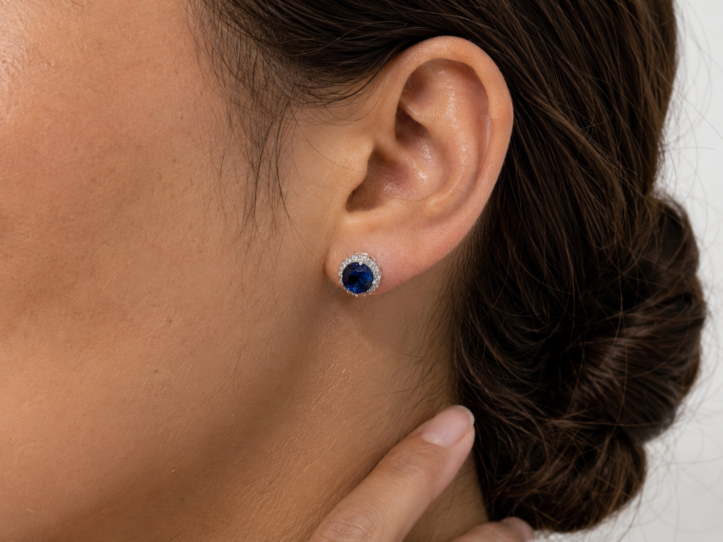 Azea Sapphire Blue Earrings