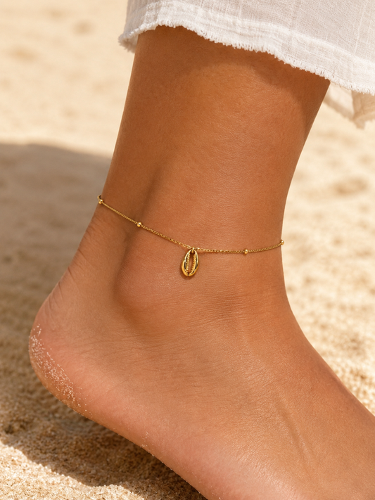 Golden Mother-of-Pearl — Ankle Bracelet