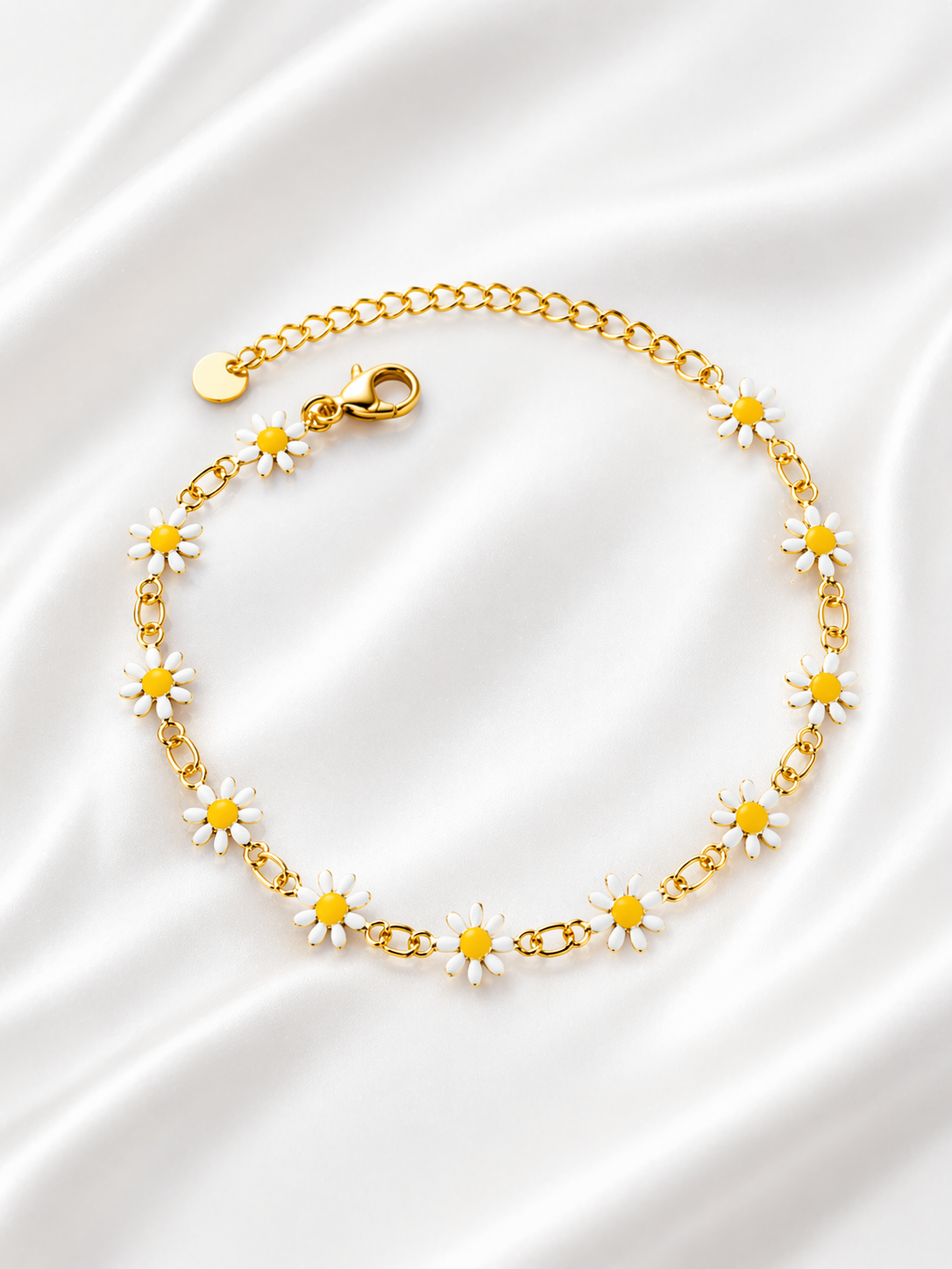 Golden Daisies Bracelet – Elegant flower bracelet