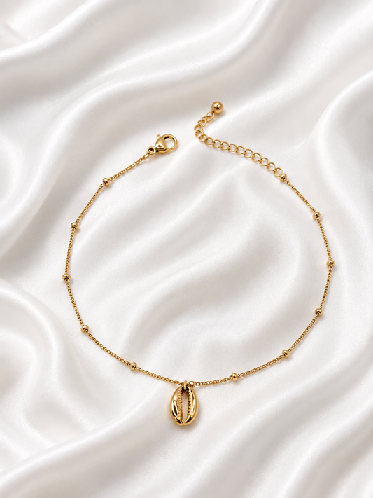 Golden Mother-of-Pearl — Ankle Bracelet