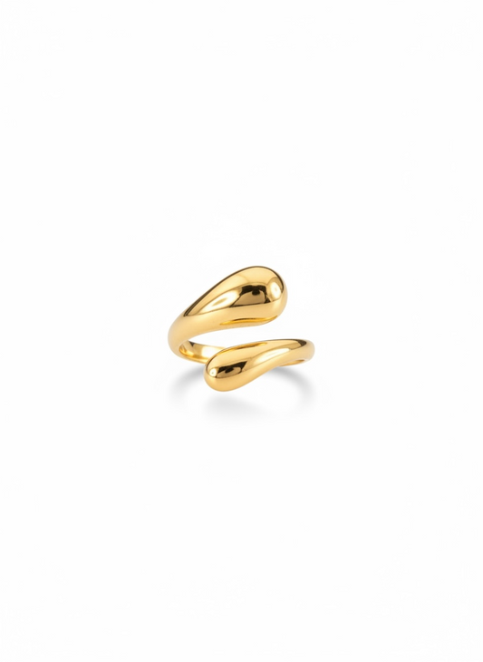 Bague Oria dorée ajustable