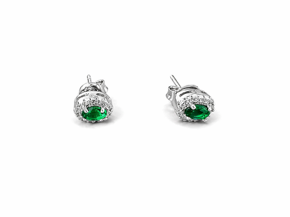 SMARAGDSCHIMMER – Schmuckset aus 925er Silber