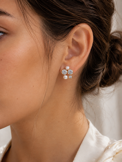 Boucles Éloane – Perles & éclat cristallin