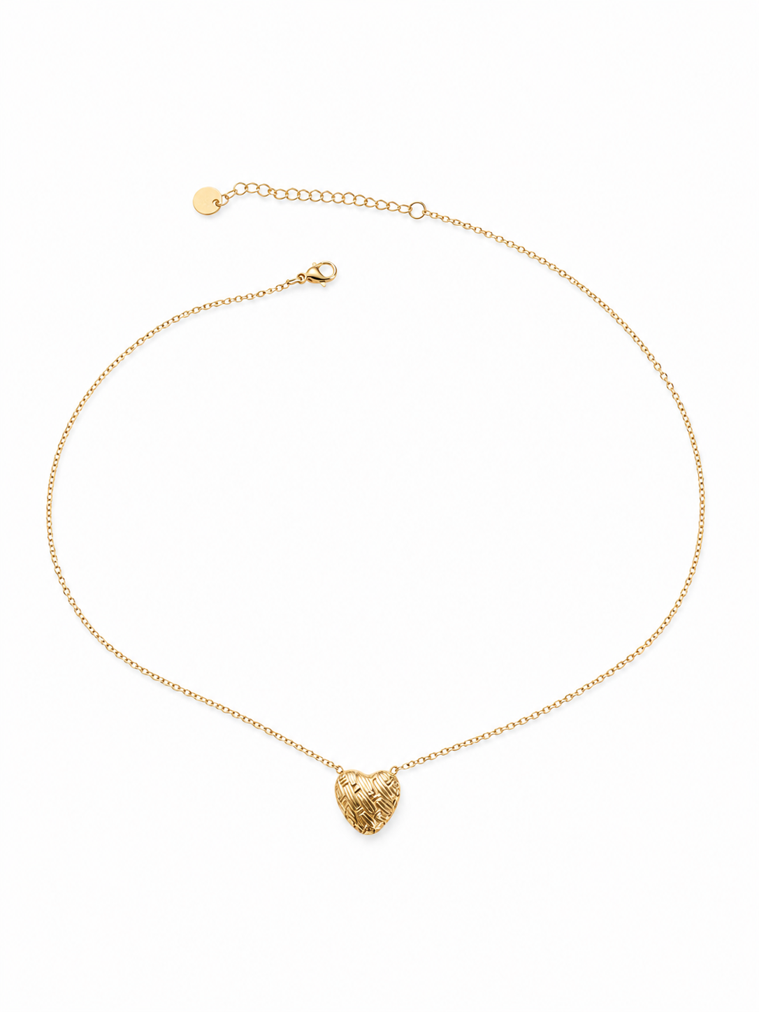 Célina Golden Heart Necklace – Elegant Pendant