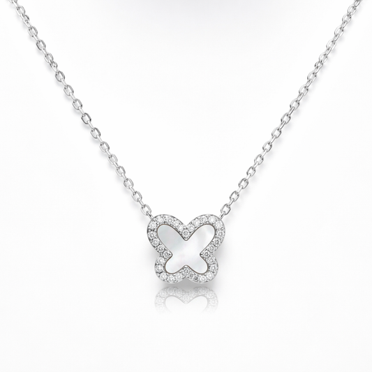 BUTTERFLY SHINE – Sterling Silver Necklace