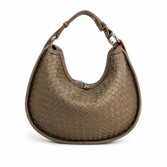 Braided Léora Bag – Stylish half-moon bag