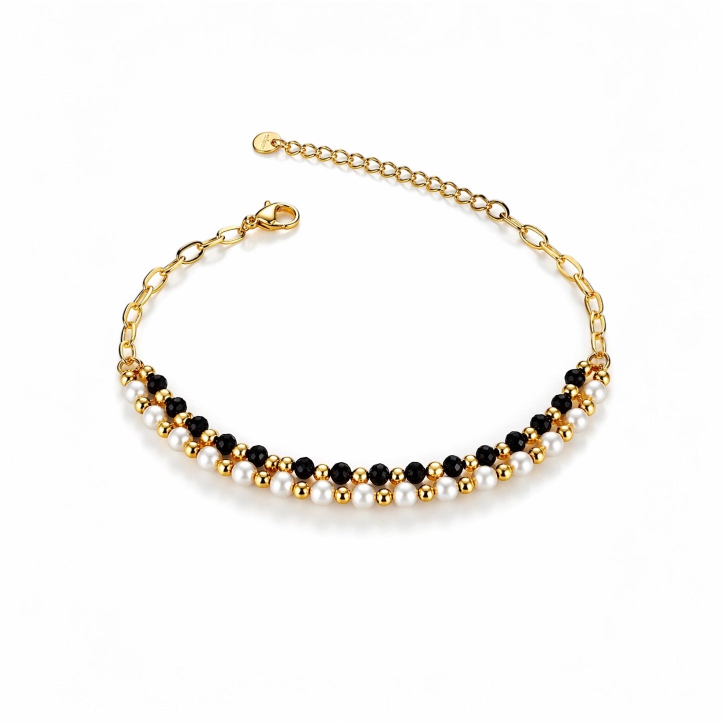 ELINA – Gold Beaded Bracelet