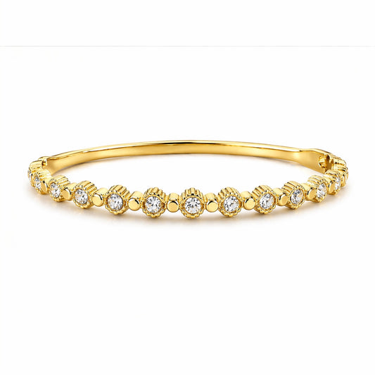 LÉNA – Bracelet zircon doré