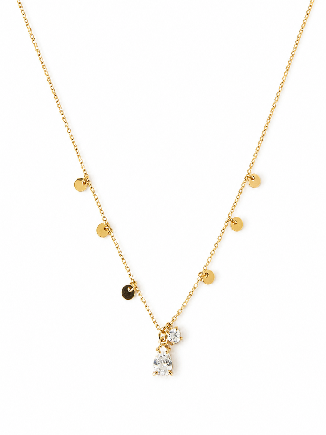 Lyséa Crystal – Shimmering Gold Necklace