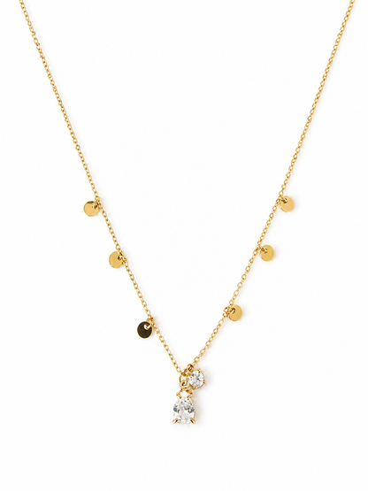 Lyséa Cristal – Collier doré scintillant