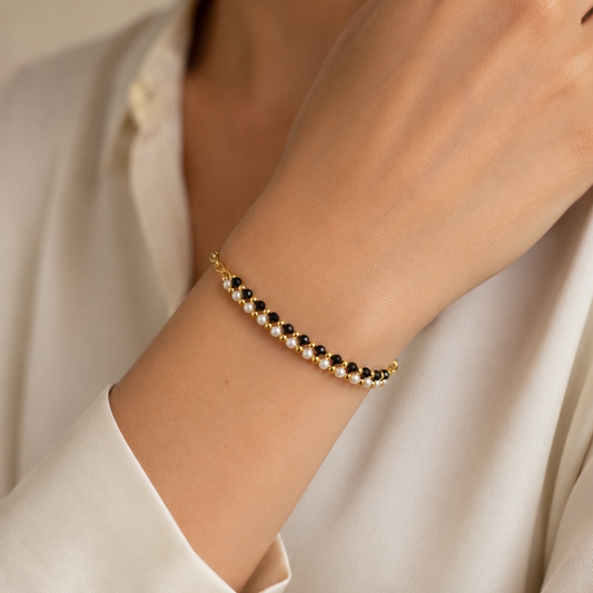 ELINA – Gold Beaded Bracelet