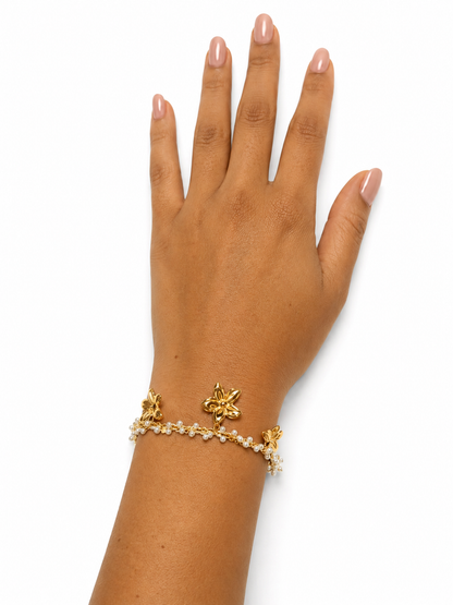 FLORÉA – Bracelet à breloques florales
