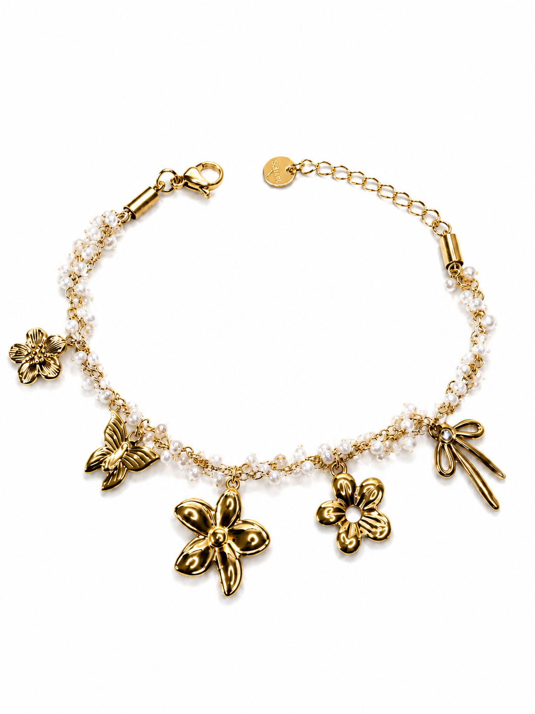 FLORÉA – Bracelet à breloques florales