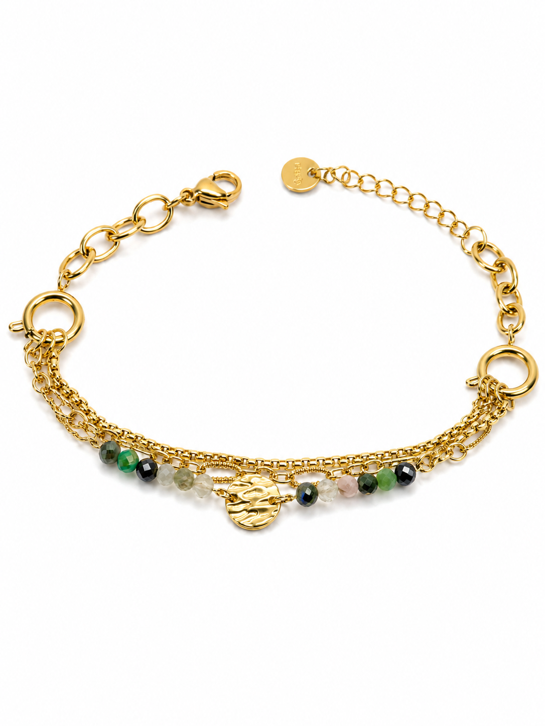 AURA CÉLESTIA – Bracelet multicolore doré